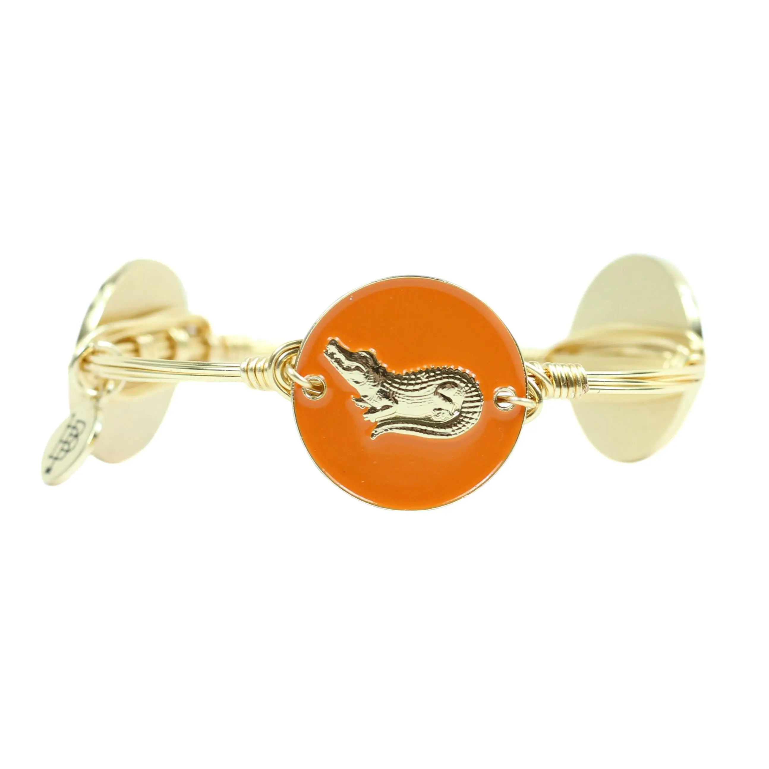 The Orange Alligator Bangle Bracelet
