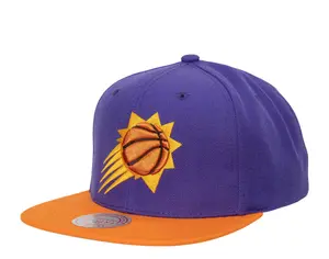 Mitchell & Ness Purple/Orange NBA Phoenix Suns Team 2 Tone 2.0 Snapback