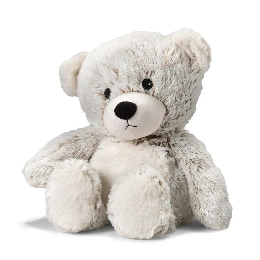 MARSHMALLOW BEAR Warmies - Cozy Plush Heatable Lavender Scented Fabric Stuffed Animal, 1.5-2 lbs Bedtime Companion, Fully Microwavable & Cold Pack