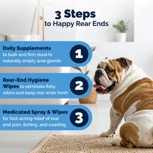 Glandex Advanced Dog Anal Gland Health Supplements, Peanut Butter Flavor - Assorted Quantities, Pet Healthcare Supplements