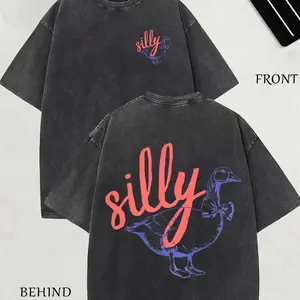 Soft Mineral Snow Wash Y2K Crew Neck All Day Comfort Top B89