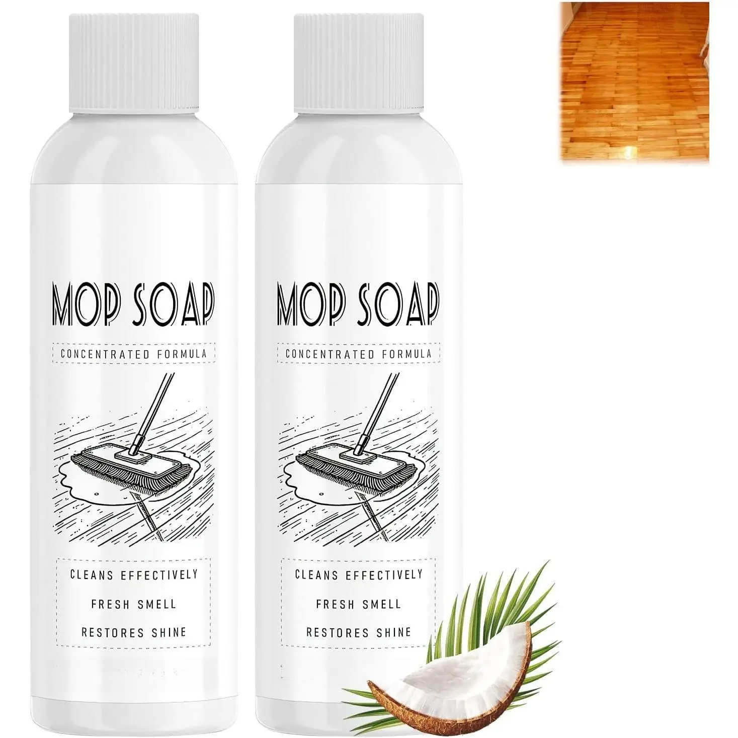 2PCS Brazilian Waves Highly Scented Mop Soap | Long-Lasting Fragrance Streak-Free | All-Purpose Floor Cleaner for Home Kitchen Bathroom