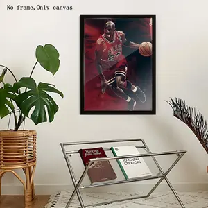 Michael Jordan Basketball Poster, Modern Wall Art Decor, Home Decoration for Living Room, Bedroom, Office, 1 Piece