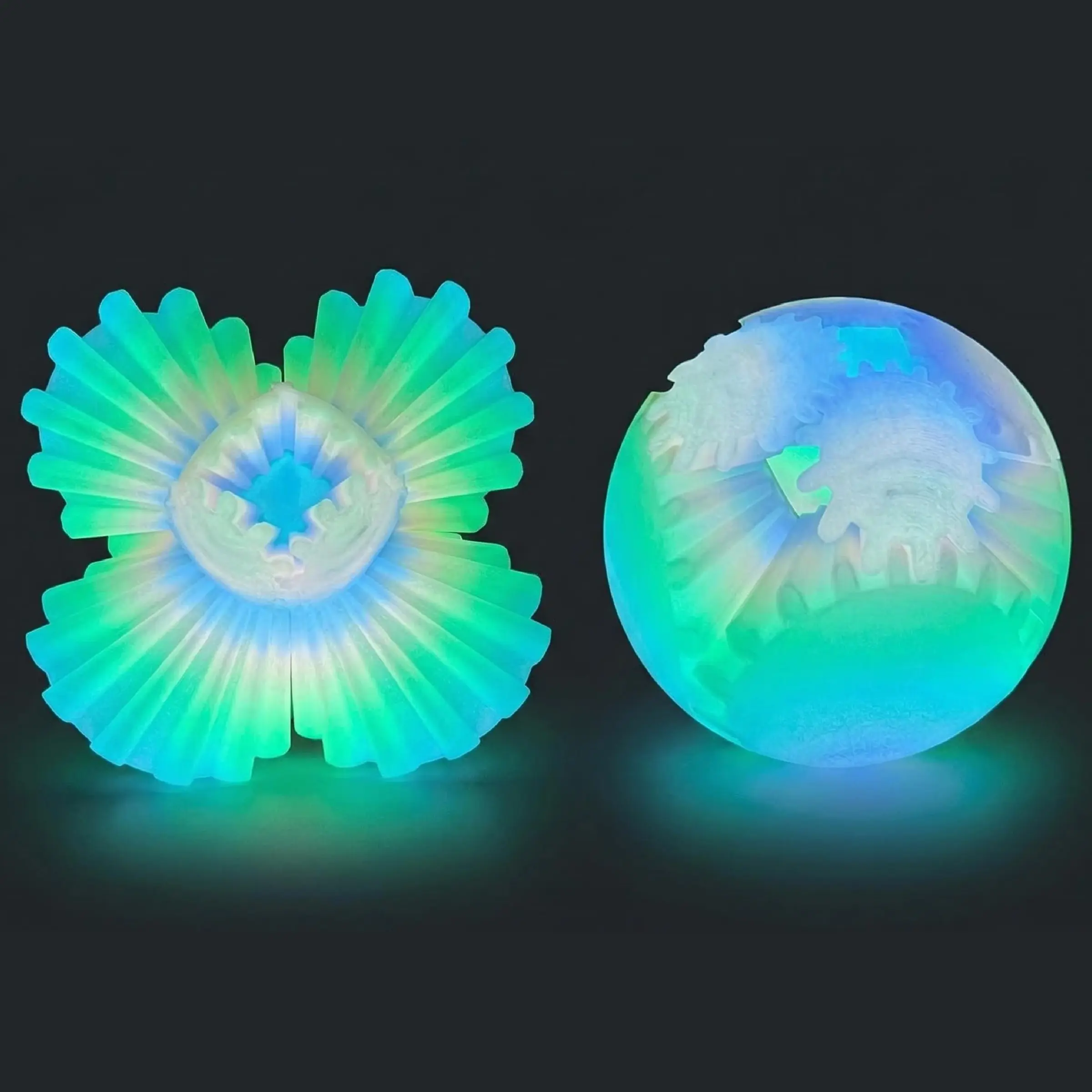 Cool 3D Printed Gear Ball, Rotating Stress Relief Toy, Anxiety Reliever, Multiple Colors, Fun Decorative Ornament, Perfect Gift for Parties