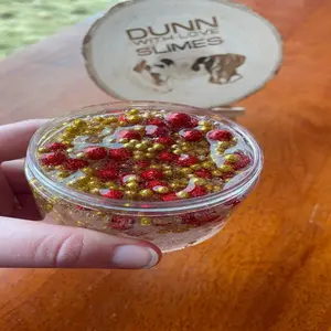 Dunn With Love Slimes Valentines Floam Slime with Sparkly Foam Beads for Fun Mixing and Gorgeous Sparkly Textured Set - Squishy