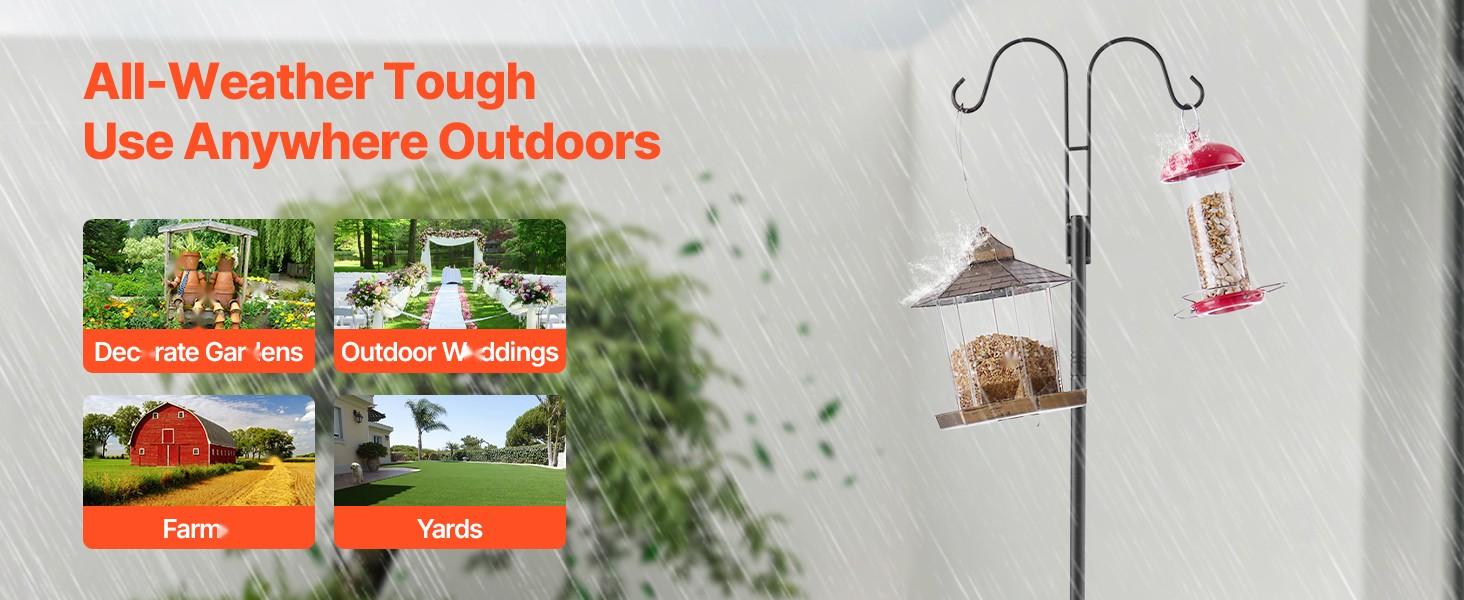 Double Shepherds Hook 8 Pack 60 Inch Heavy Duty Bird Feeder Pole For Outdoor Garden Yard And Patio - Weather Resistant Rustproof Steel Stands, Easy Assembly, Durable Bird Feeding Poles Set Of 8 Double Shepherds Hook 8 Pack 60 Inch Heavy Duty Bird Feeder Pole For Outdoor Garden Yard And Patio - Weather Resistant Rustproof Steel Stands, Easy Assembly, Durable Bird Feeding Poles Set Of 8