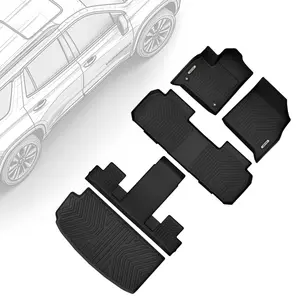 OEDRO Floor Mats Fit for 2018-2025 Chevrolet Traverse 7 Seats with 2nd Row Bucket Seats, 3 Row & Cargo Liner Behind