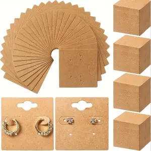 200pcs, 6 Holes, Cardboard Jewelry Packaging - Jewelry Making Display & Packaging Supplies