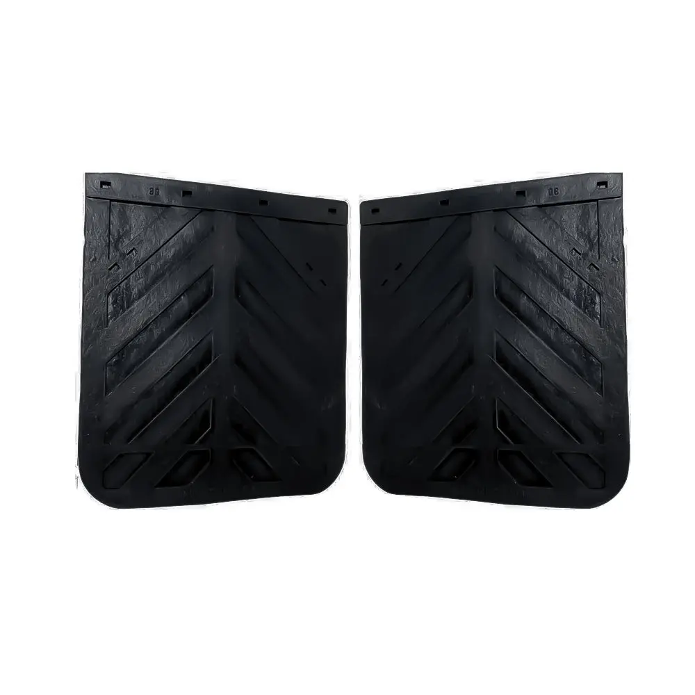 TORQUE Black Semi Truck and Trailer Mud Flaps - Chevron 24" x 30" Heavy Duty Rubber Set of 2 (2 x TRMF142430)