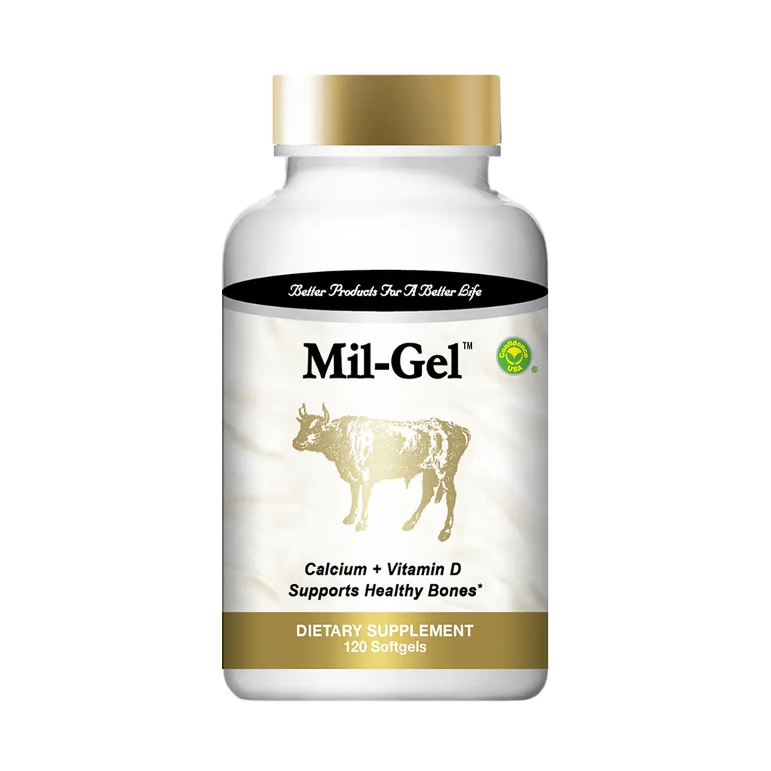 Mil-Gel Milk Calcium + Vitamin D3 (120 Softgels)