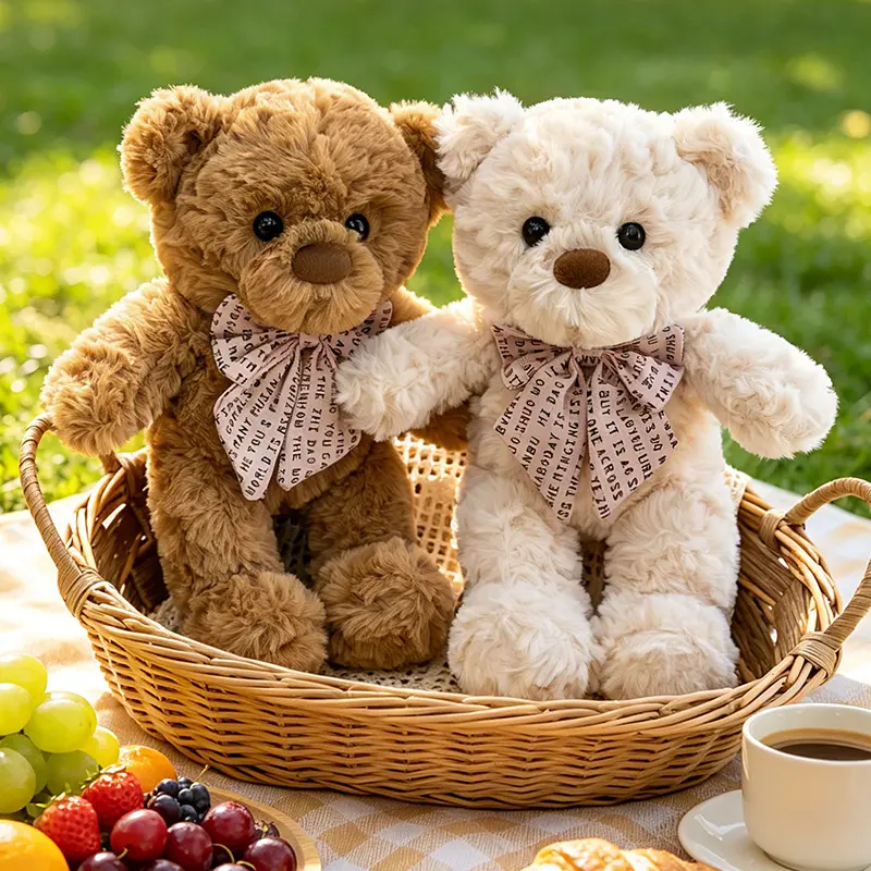 Foreign trade teddy bear plush toy, little bear animal doll, wedding throw pillow, birthday gift