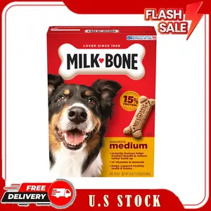 Milk-Bone Original Dog Treats Biscuits for Medium Dogs, 24 Ounces (Packaging May Vary)