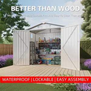 6x3.6ft Metal Outdoor Storage Shed | Waterproof, Lockable, Easy Assembly for Backyard Garden Backyard Storage Shed Metal Storage Shed Waterproof Shed