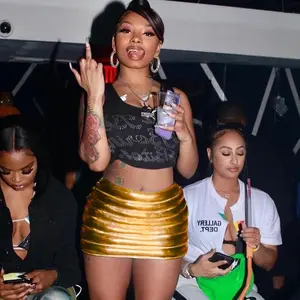 Metallic Puffer Skirt