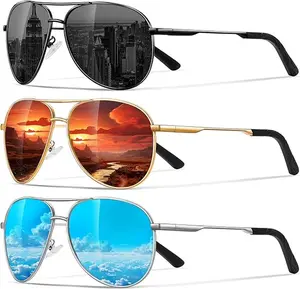 Polarized Aviator Sunglasses for Men Women- Classic Sun Glasses for Driving Fishing with UV Protection valentine gift