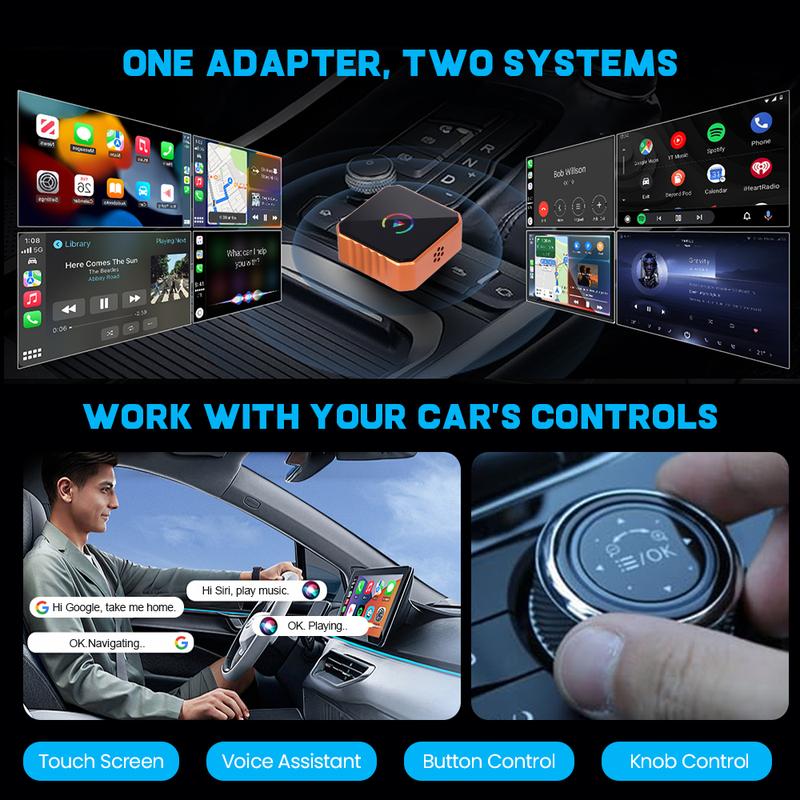 Wireless CarPlay & Android Auto Adapter 2026 – Plug & Play, No Delay, Hands-Free for iPhone & Android Wireless CarPlay & Android Auto Adapter 2026 – Plug & Play, No Delay, Hands-Free for iPhone & Android