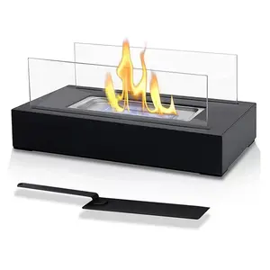 Smokeless Tabletop Fire Pit - Portable Indoor Fireplace for Aesthetic Home Decor Romantic Date Night