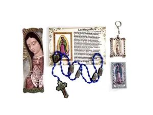 Bendecidas- Oracion- Protege tu Hogar (Door Sign): Virgen de Guadalupe (con San Ignacio), San Judas Tadeo y San Martin Caballero
