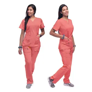 Women's Breakthrough Plus Scrub Set by Adar XXS-3XL / Rapture Rose