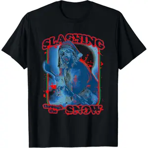 Terrifier - Slashing through the snow Christmas horror movie t-shirt top