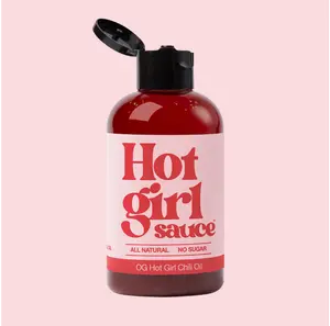 OG Hot Girl Squeezable Chili Oil - All Natural Sugar Free Vegan 6 oz Bottle