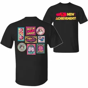 New Achievement Two Sides T-Shirt, Sweatshirt, Hoodie, Donut And Carl Graphic Tee, Book Series Fan Merchandise, Fantasy Book Reader Shirt, Unisex Sweater Pullover Tee 3TX