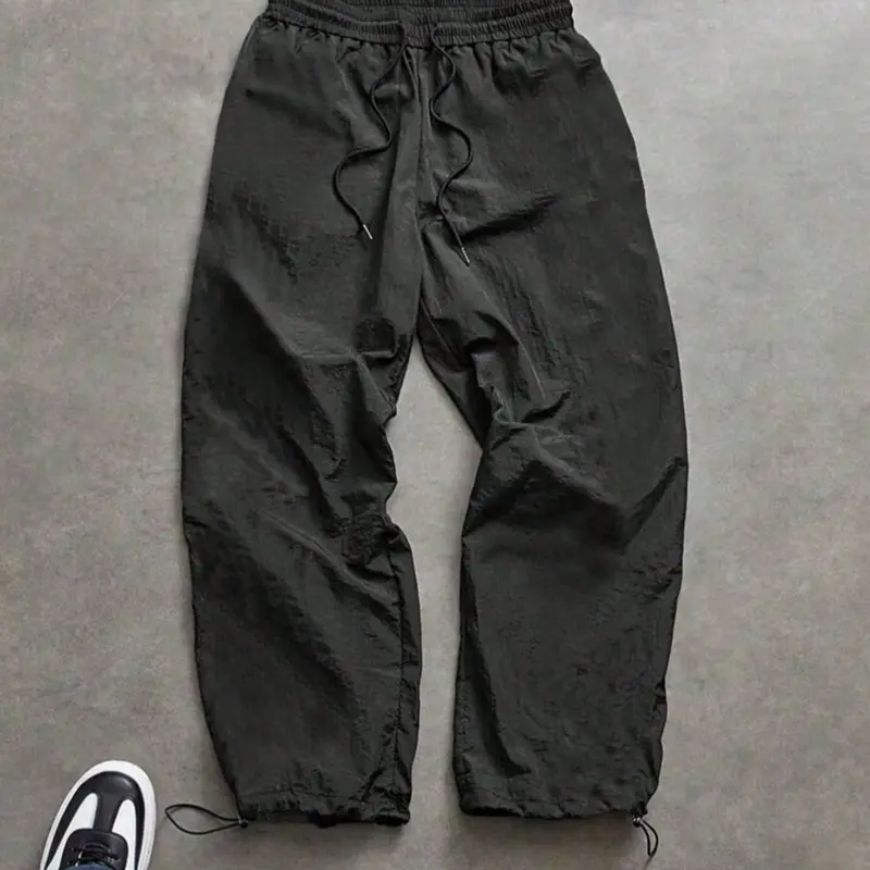Men's Casual Jogger Pants Y2K Street Style All Seasons Men's Loose Fit Elastic Waist Casual Fit Drawstrings Retro Hip Hop Sweatpants