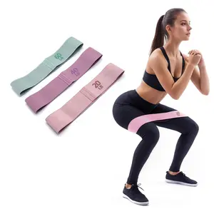 3-Piece Fitness Resistance Bands, Medium Strength Stackable, Home Gym Exercise, Pilates Rehabilitation, Workout Equipment