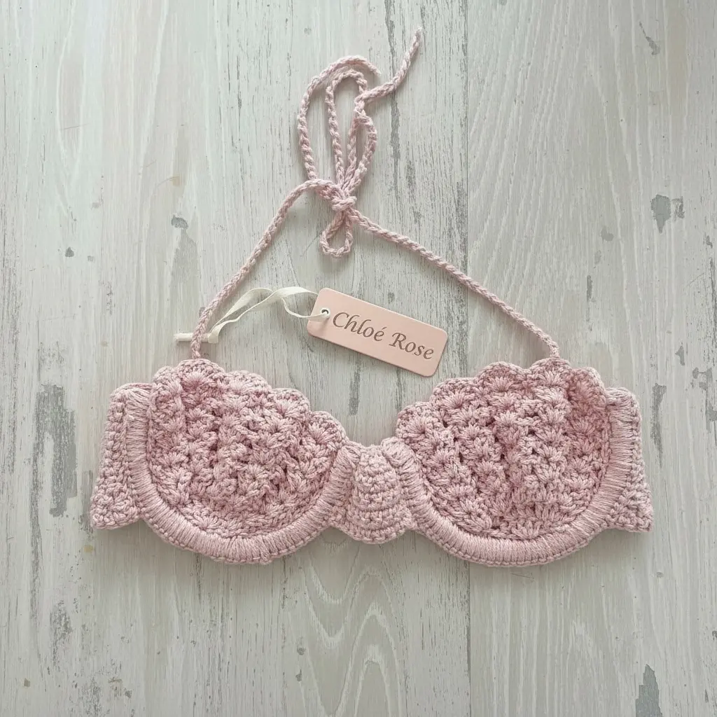 Ocean Shell Underwire Bustier (Pink Blush)