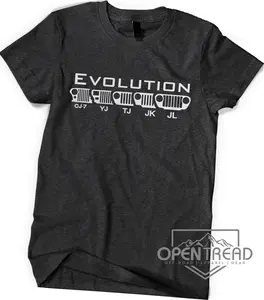 Jeep Evolution T-Shirt - Casual Top - Unisex - Offroad