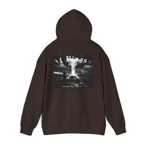 Fire of God Hoodie | 1 Kings 18:38 Elijah Christian Pullover | Back Print Scripture Apparel | Mens Christian Streetwear | Christian Dad Gift