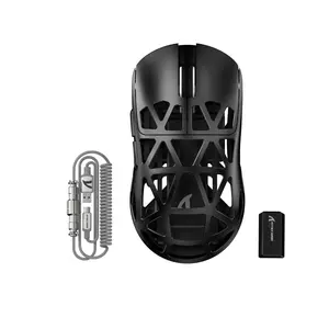 ATTACK SHARK R2PRO 45g Superlight Magnesium Alloy Mouse, PixArt PAW3950 Sensor, 42000DPI, 8000Hz Wireless Polling Rate, 2.4G/BT/Wired Gaming Mouse, Programmable Mice with Coiled Cable, PC/Mac