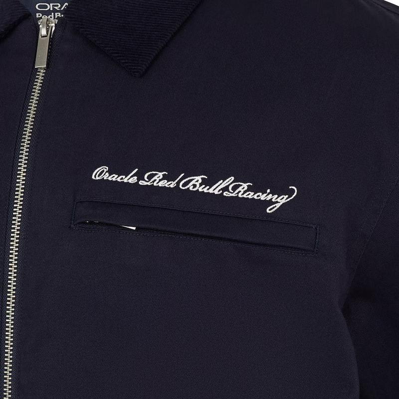 Red Bull Racing F1 Heritage Script Work Jacket - Navy