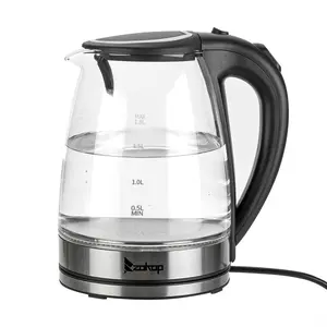 HD-1857-A 110V 1200W 1.8L Electric Glass Kettle US Plug