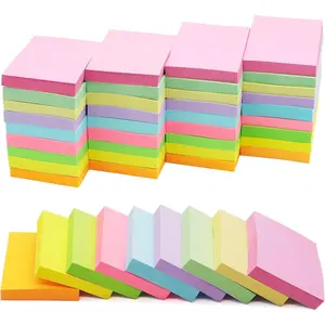 36 Pack Sticky Notes 1.5x2 in , 2160 Sheets  Small Self Sticky Notes Pad Its, 9 Pastel Color Mini Sticky Notes for Office, , School, Meeting