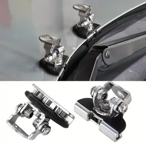 2-Pack Off-Road Car Hood Mount Bracket, LED Spotlights, No Drilling Universal Installation, Adjustable LED Light Base, Durable Iron, Easy Install