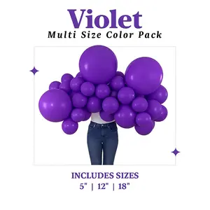 Violet Balloon Pack with Optional Add-Ons