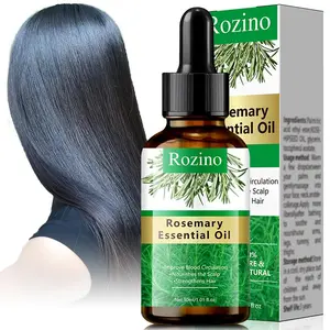 30ml rosemary essential oil, 100% natural and pure, targets scalp and hair, improves circulation, nourishes the scalp, strengthens hair, a super practical good for hair care!