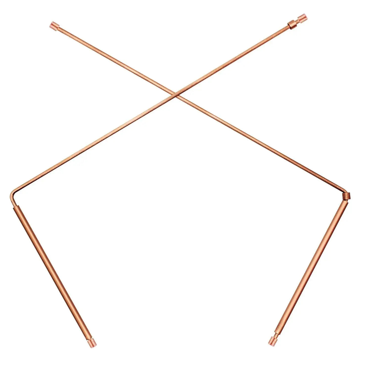2pcs Pure Copper Dowsing Rods, Fortune-Telling Stick, Water Finding Tool, Outdoor Water Exploration, Treasure Hunting, Underground Item Detection