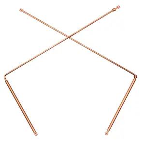 Pure Copper Dowsing Rod, Fortune-Telling Stick, Water Finding Tool, Ideal for Outdoor Water Detection, Treasure Hunting, Underground Item Exploration