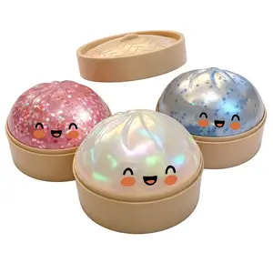 Dumpling Squishy Mystery Box  – 100% Rare Hidden Edition Included Cute Squishy Dumpling Toy, Soft Stretchy Squeeze Toy, Perfect for Party Favors, Birthday Gifts & Desk Toys Random color