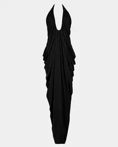 The Draped Halter Gown