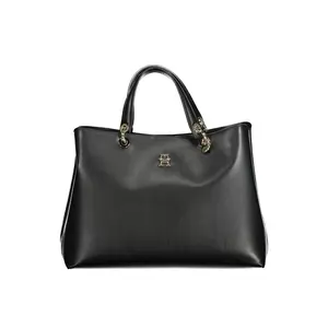 Tommy Hilfiger Black Polyurethane Handbag