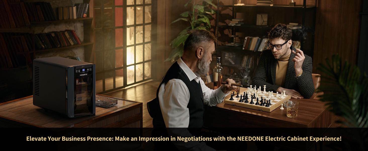 Humidor Electric 8L for Cigar with Heating & Cooling Control, Quiet Thermostatic Electric Cooler Cabinet for 80 Counts with Spanish Cedar Wood Shelves & Drawer with Hygrometer, Gift for Men Humidor Electric 8L for Cigar with Heating & Cooling Control, Quiet Thermostatic Electric Cooler Cabinet for 80 Counts with Spanish Cedar Wood Shelves & Drawer with Hygrometer, Gift for Men