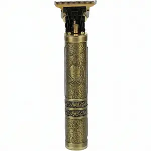 Vintage T9 Hair Trimmer for Men, Professional Cordless Hair Clippers, Zero Gapped Beard Trimmer, Rechargeable Electric Shaver for Barbers, Bald Head & Hairline Edging