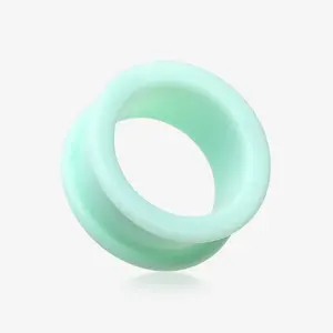 A Pair Of Soft Pastel Silicone Double Flared Tunnel Plug