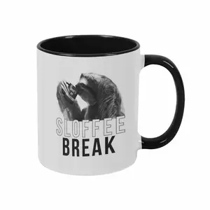 Sloffee Break Mug Funny Sloth Zoo Animal Coffee Cup (11oz/15oz) Funny Coffee Mugs Ceramic Printed Drinkware Cup tiktokshopspringglowup