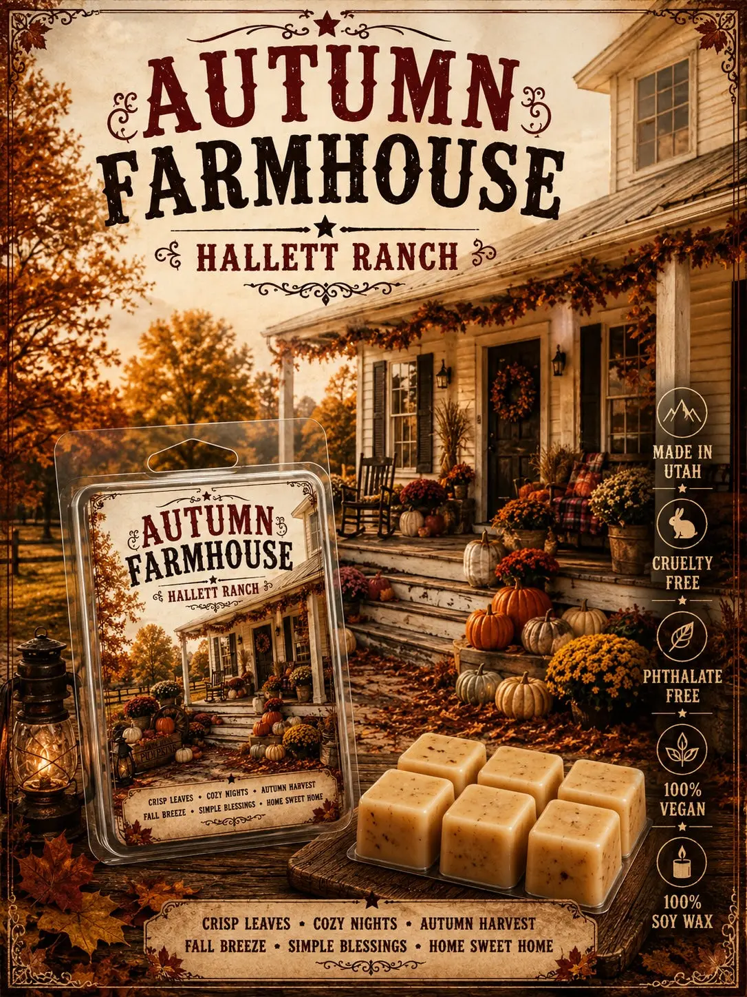 Autumn Farmhouse wax melt
