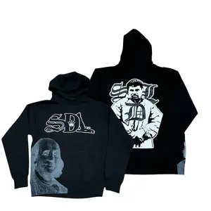 S-DL Black Basic Streetwear Hoodie For Men & Women, Hip Hop Hoodie, Gift For Him Her