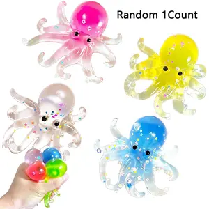 Octopus Squishy Toy for Kids & Adults, Sensory Fidget Toy, Stress Relief Ball, Classroom Prize, Party Favor, Holiday Gift